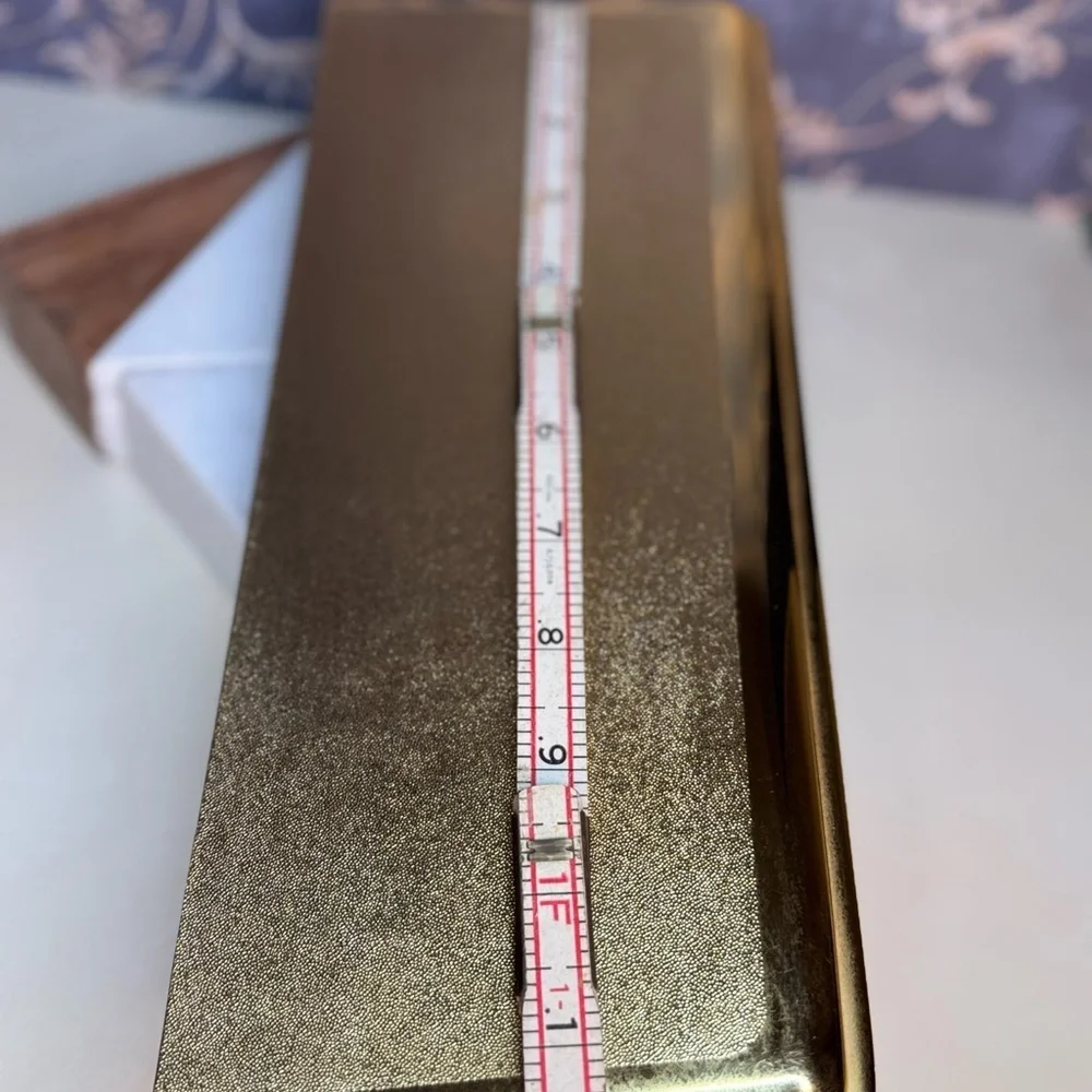 Vintage Syroco Plastic Gold Floating Wall Shelf with a Floral Motif